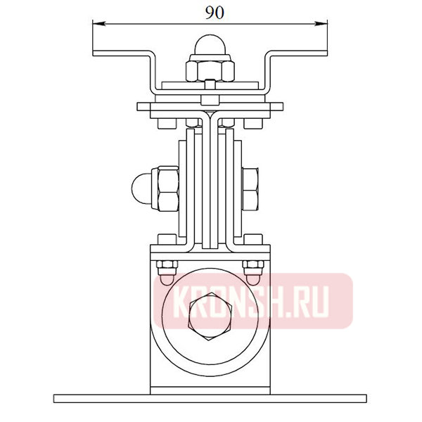 Кронштейн для трёх мониторов ARTKRON 310STD Rotation (серебристый) 