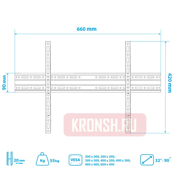 Кронштейн для телевизора Arm-Media Plasma-1