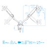 кронштейн для двух мониторов Arm-Media LCD-T22