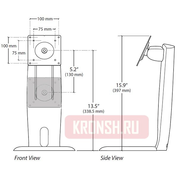 Кронштейн для монитора Ergotron 33-310-060