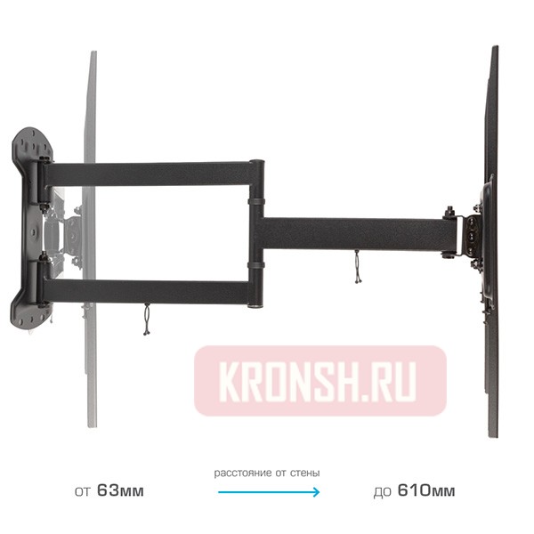 Кронштейн для телевизора Arm-Media LCD-415 (чёрный) 