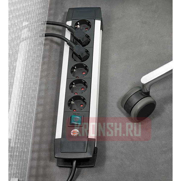 Удлинитель Brennenstuhl (10 розеток, 3 м, чёрный), 1391000010 