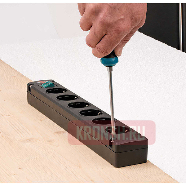 Сетевой удлинитель Brennenstuhl (6 розеток, 3 м, чёрный) 1150650316