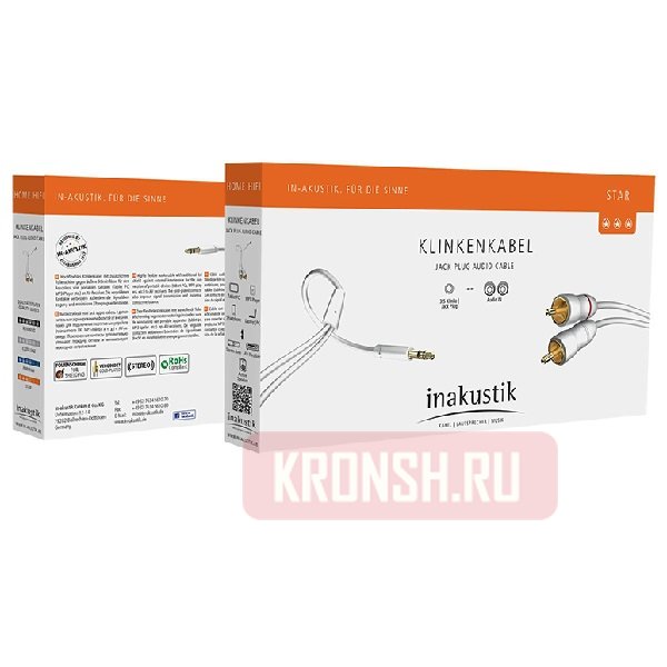 Кабель Mini-Jack-2RCA Inakustik Star (1,5 м) 003100015