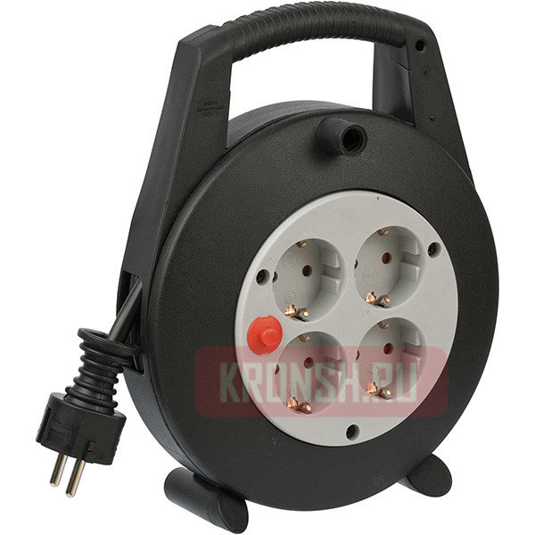 Удлинитель на катушке Brennenstuhl (4 розетки, 5 м,