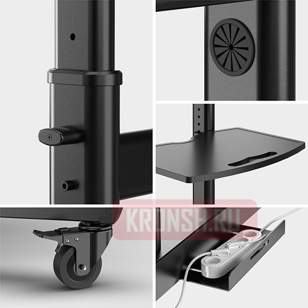 Мобильный стенд Onkron TS1891 (чёрный)  