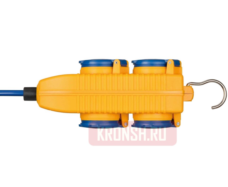 Удлинитель Brennenstuhl (4 розетки, 5 м, жёлтый), 1161750010