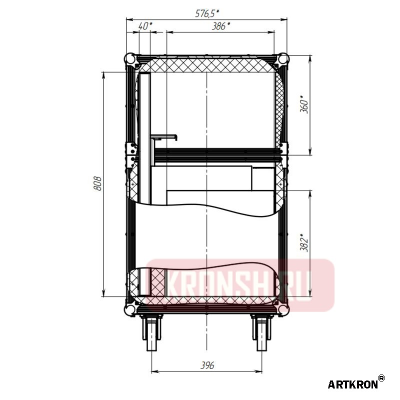 Кофр транспортировочный ARTKRON BOX 143-57-100