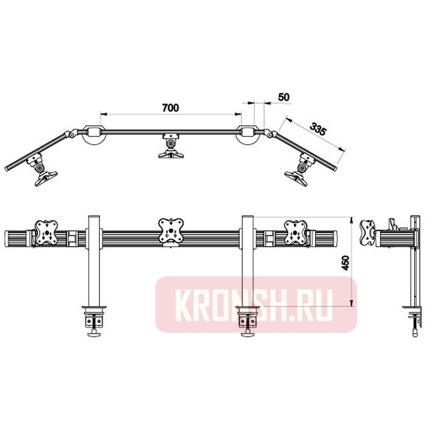 кронштейн EGC EGTB-4513W