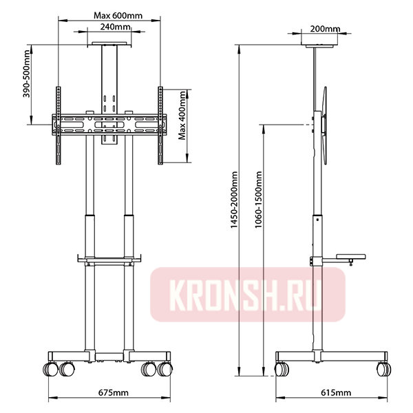 Стенд для телевизора Arm-Media PT-Stand-8