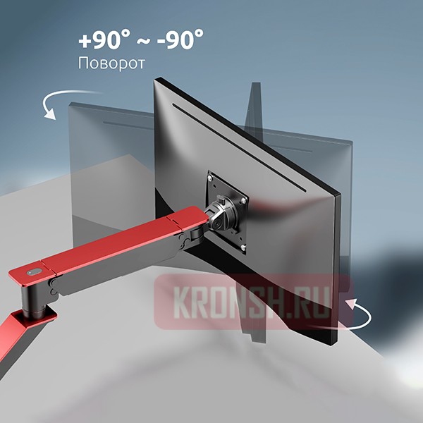 Кронштейн для двух мониторов Uniteki FMGT102RDR