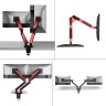Кронштейн для двух мониторов Uniteki FMGT102RDR
