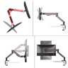 Кронштейн для двух мониторов Uniteki FMGT102RDR