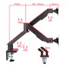 Кронштейн для двух мониторов Uniteki FMGT102RDR