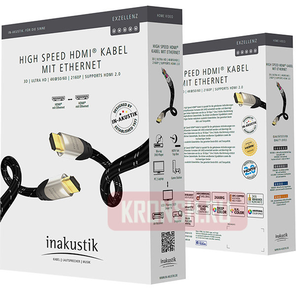 Кабель HDMI-HDMI Inakustik Exzellenz (15 м)     