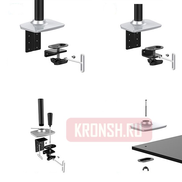 Кронштейн ARTKRON​ ART-K2 (серебристый)  