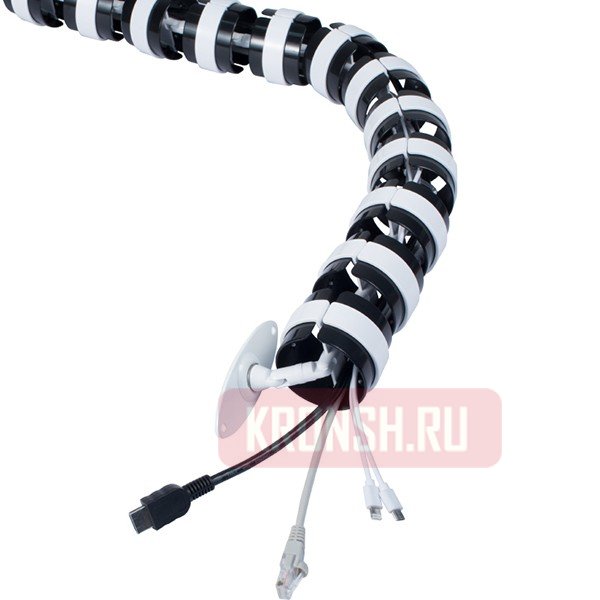 Гибкий кабель-канал ErgoFount CS-13-BW