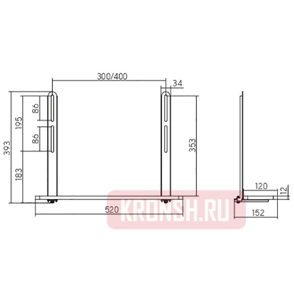 Полка Ultramounts UM313B