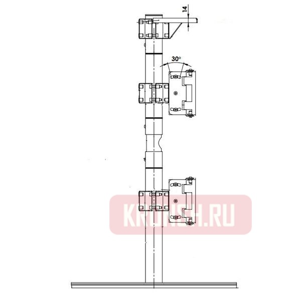 Кронштейн для двух мониторов ARTKRON M19 Turn