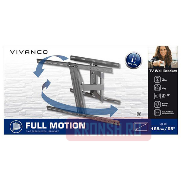 Кронштейн для телевизора Vivanco BFMO 6060 (37981)
