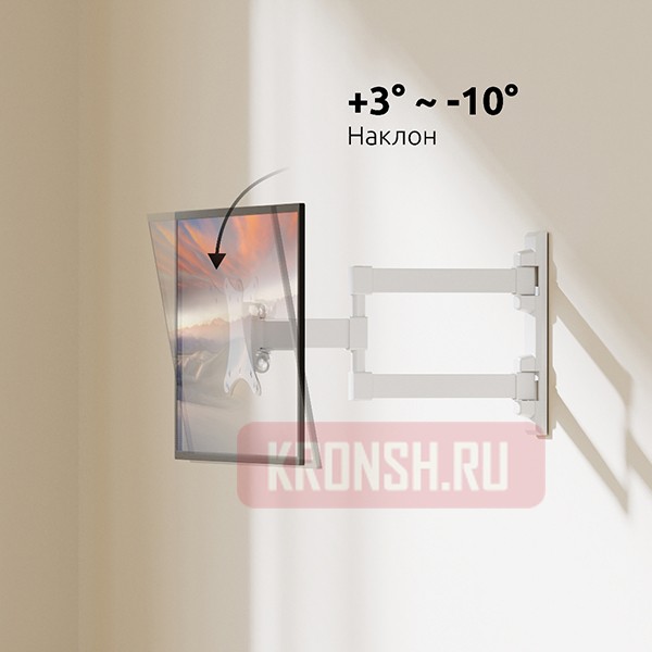 Кронштейн для телевизора Uniteki FM1617W (белый)