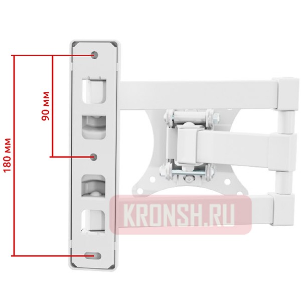 Кронштейн для телевизора Uniteki FM1617W (белый)