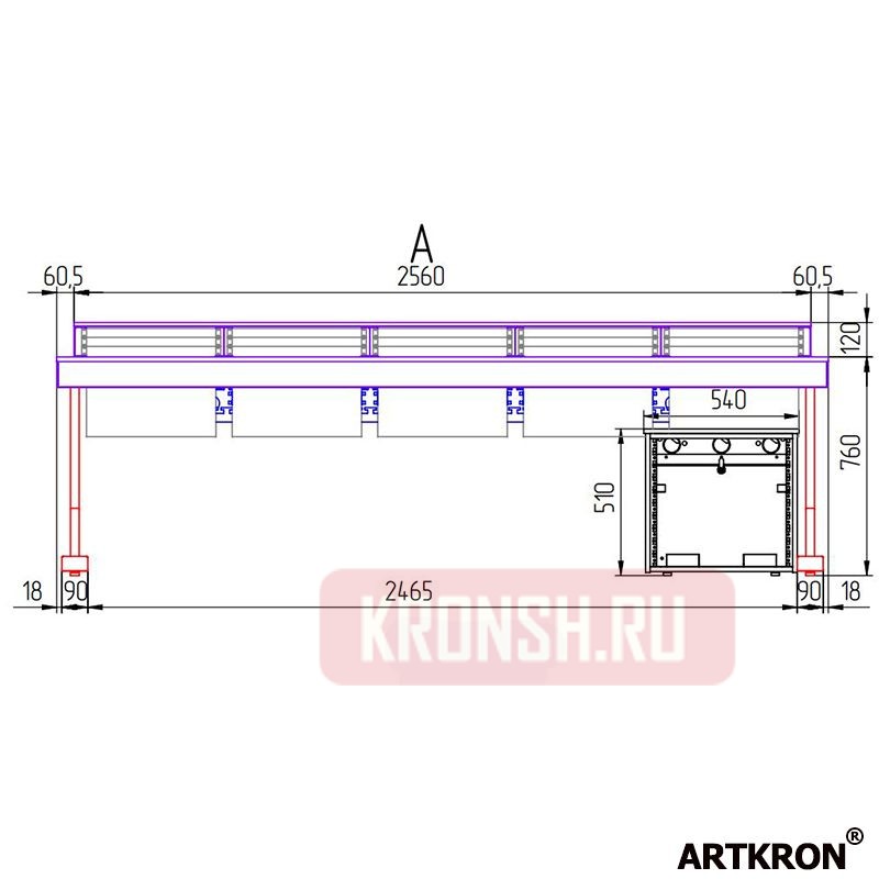 Стол режиссёра ARTKRON Desktop 33171