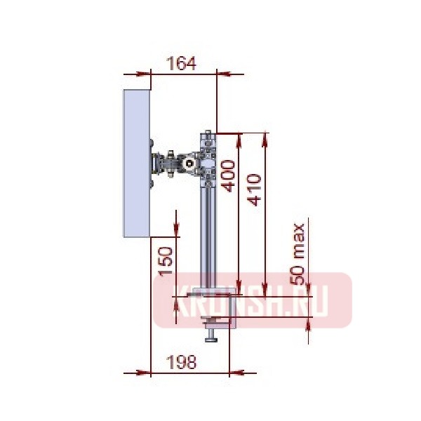 Кронштейн для 4 мониторов ARTKRON 410G