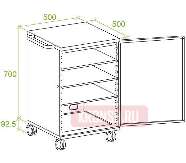 Тумба ErgoFount KFT 004 (белая) 