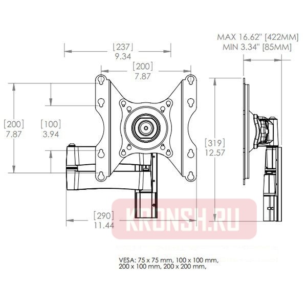 Кронштейн для телевизора Chief SP-DA2