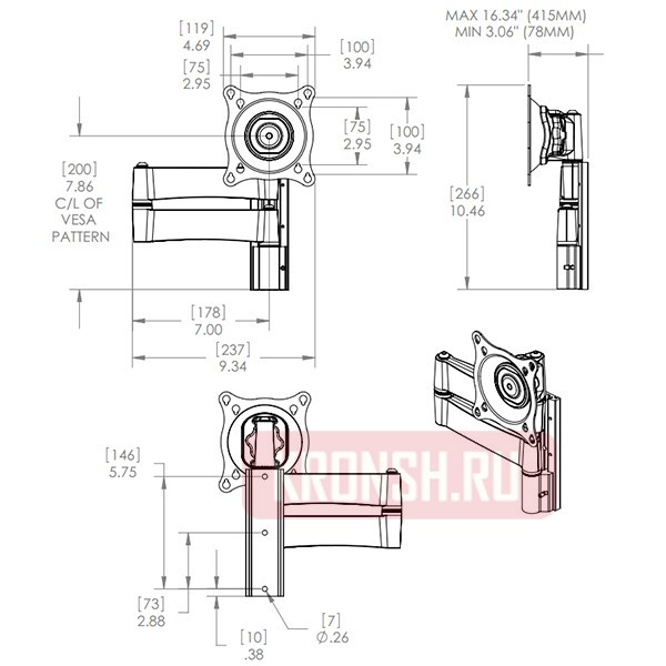 Кронштейн для телевизора Chief SP-DA2