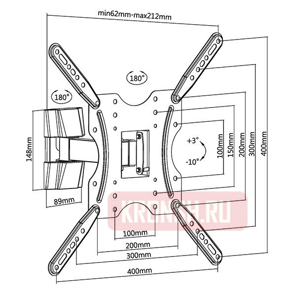 Кронштейн для телевизора Ultramounts UM901