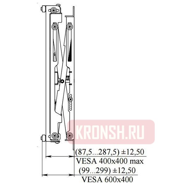 Распорный кронштейн ARTKRON VWBWF-P44