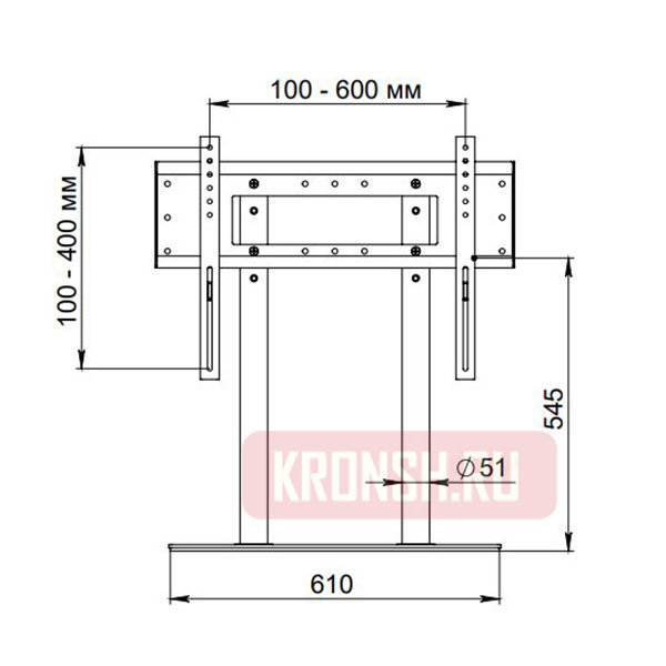 подставка ALG УНП-52/65