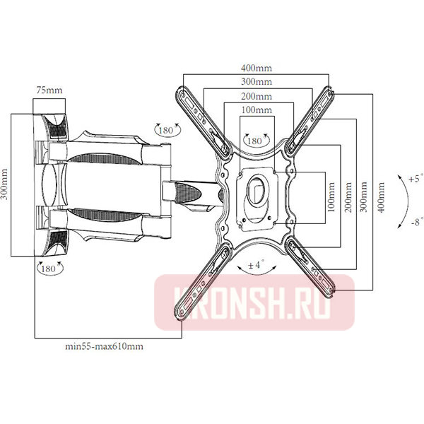 Кронштейн для телевизора Aspect Line-12