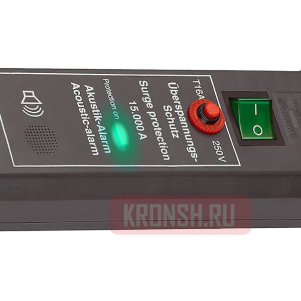 Сетевой фильтр Brennenstuhl (6 розеток, 3 м, чёрный), 1159540376