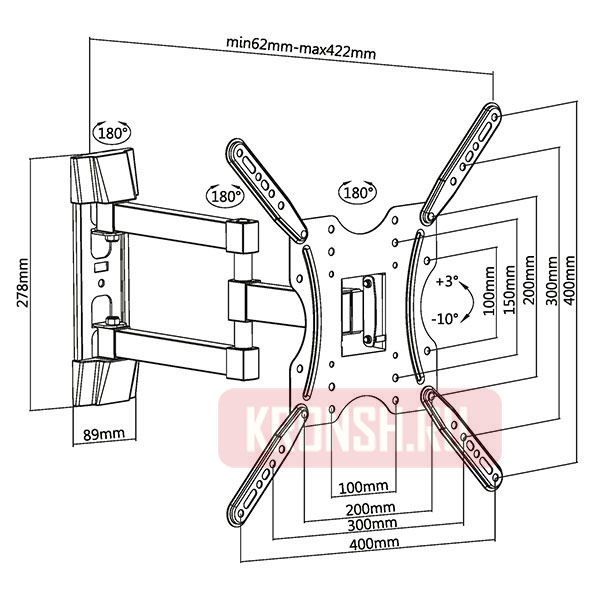 Кронштейн для телевизора Ultramounts UM904