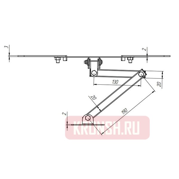 Кронштейн для телевизора ARTKRON PN-V200 (чёрный)