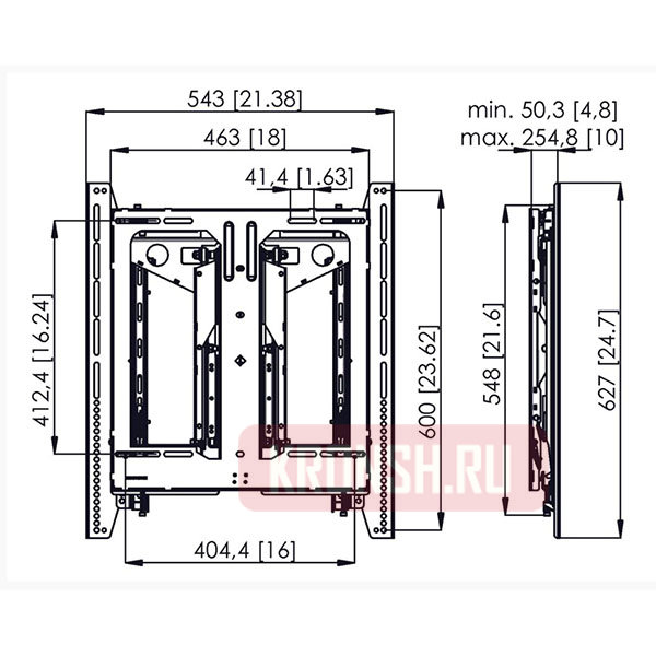 Кронштейн Vogels PFW 6885 (портретный)
