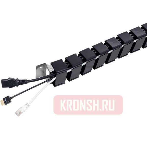 Гибкий кабель-канал ErgoFount CS-13S (серебристый)