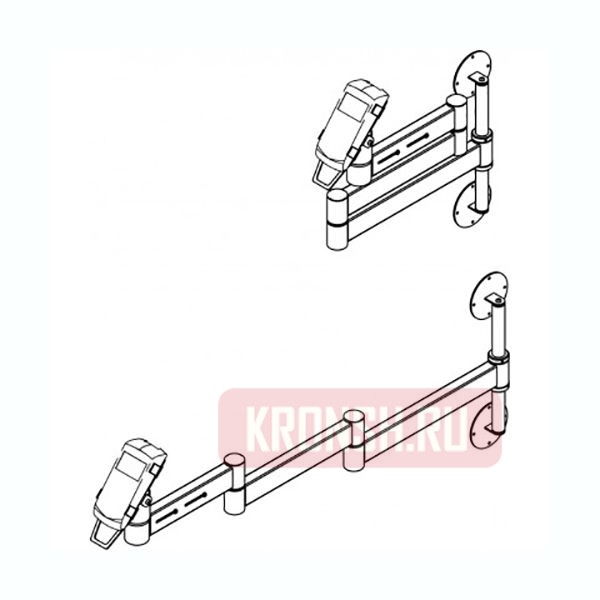 Кронштейн для кассовой техники ARTKRON Wall Turn 101