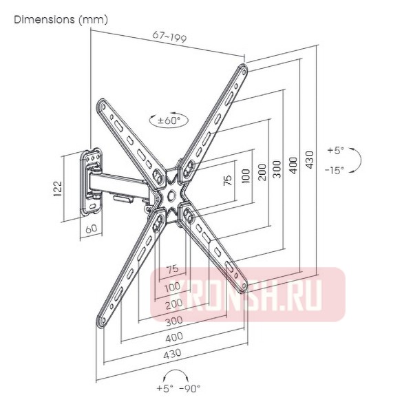 Кронштейн для телевизора Ultramounts UM957