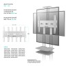 Мобильный стенд Onkron TS1552 (белый)  