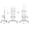 Мобильный стенд Onkron TS1552 (белый)  