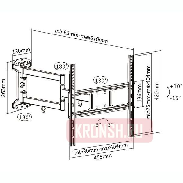 Кронштейн для телевизора Ultramounts UM906