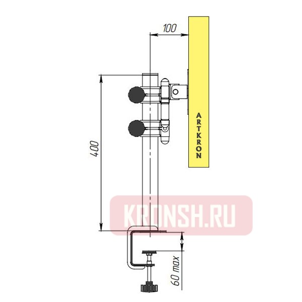 Кронштейн ARTKRON​ ST-103 (чёрный) 