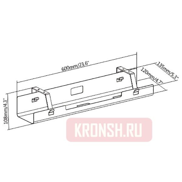 Кабель-канал ErgoFount CS-60/1B