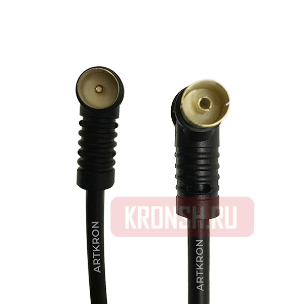 Кабель антенный ARTKRON C703 (1,5 м,чёрный, угловой)