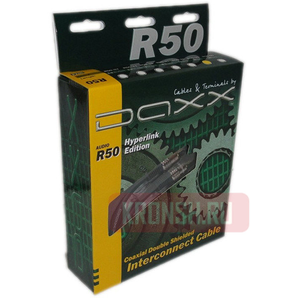 Аудио кабель 2RCA - 2RCA DAXX R50-50 (5 м) 