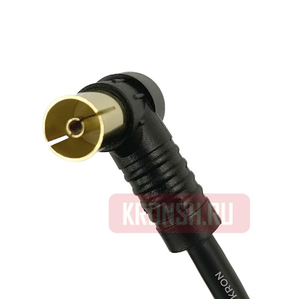 Кабель антенный ARTKRON C703 (0,75 м,чёрный, угловой) 